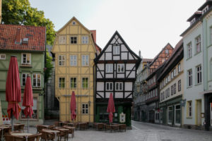 Germany, Saxony-Anhalt, Quedlinburg, half-timbered houses, UNESCO, World Heritage Site. Germany, Saxony-Anhalt, Quedlinburg, half-timbered houses, UNESCO, World Heritage Site.